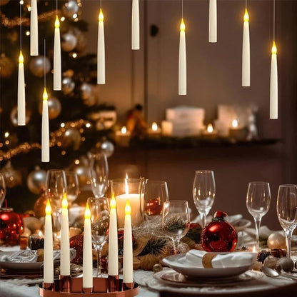 SPELLFLAME – Battery Operated Flameless Floating Candles with Magic Wand Remote
