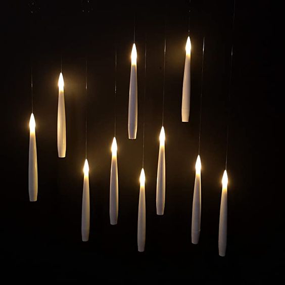 SPELLFLAME – Battery Operated Flameless Floating Candles with Magic Wand Remote