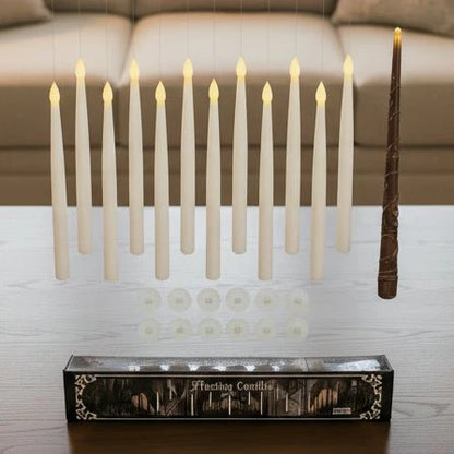 SPELLFLAME – Battery Operated Flameless Floating Candles with Magic Wand Remote