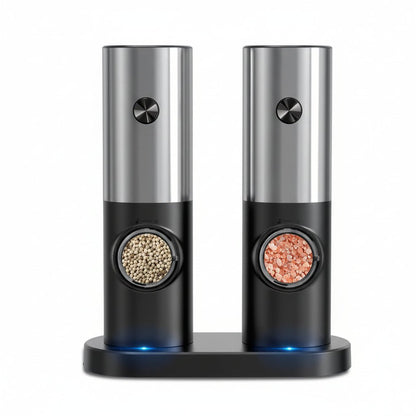 SPICEDUO – Electric Salt and Pepper Grinder Set with Adjustable Coarseness