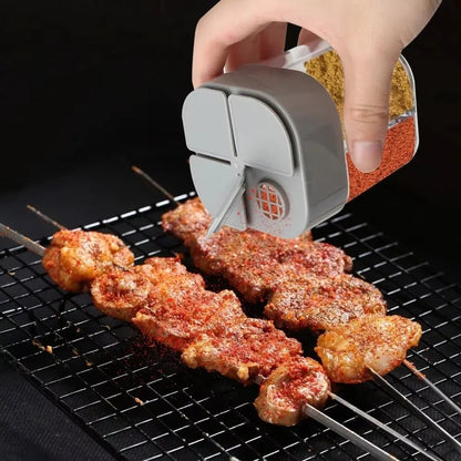 SPICETREK – 4-in-1 Travel Spice Dispenser Compact Durable for Camping Meals