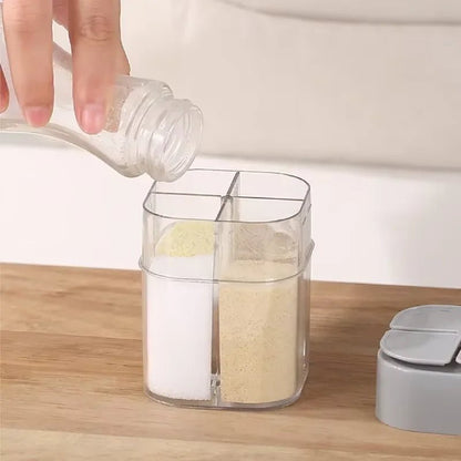 SPICETREK – 4-in-1 Travel Spice Dispenser Compact Durable for Camping Meals