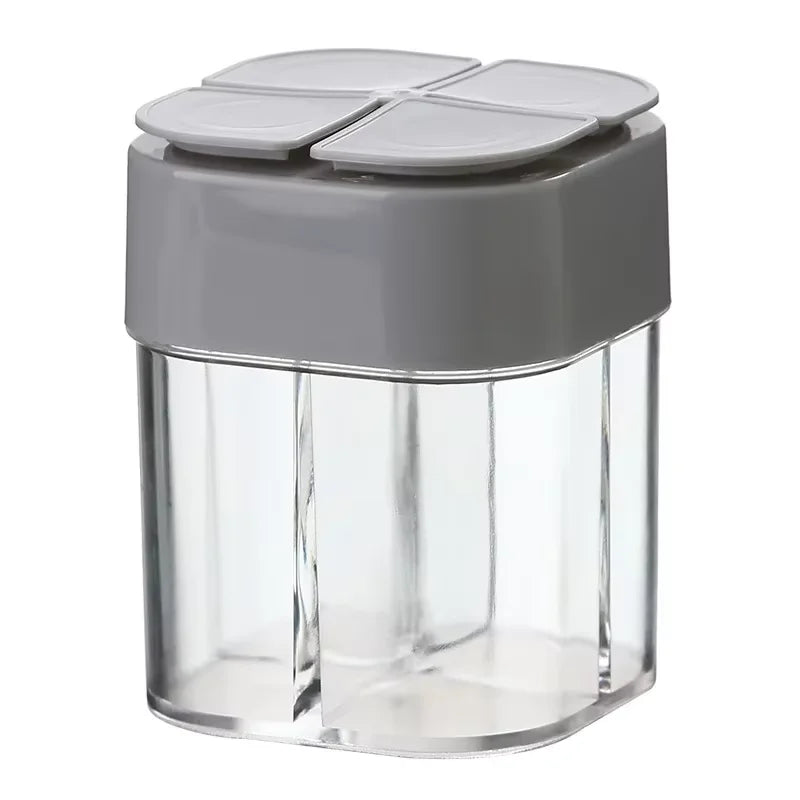 SPICETREK – 4-in-1 Travel Spice Dispenser Compact Durable for Camping Meals