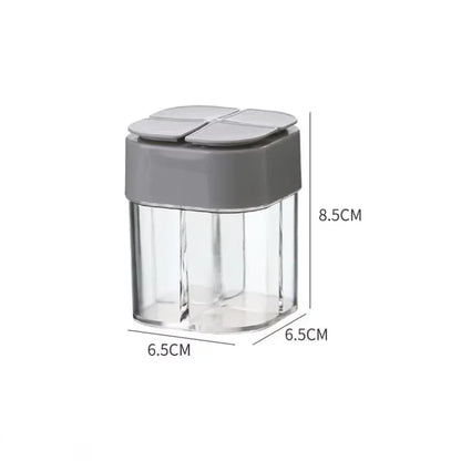 SPICETREK – 4-in-1 Travel Spice Dispenser Compact Durable for Camping Meals