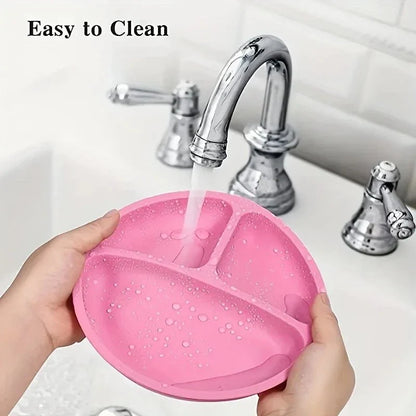 SPILLSTOP PLATE – Silicone Suction Plate for Toddlers with Strong Base (BPA Free)