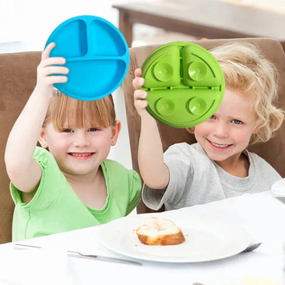 SPILLSTOP PLATE – Silicone Suction Plate for Toddlers with Strong Base (BPA Free)