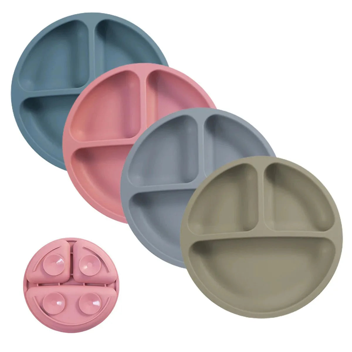 SPILLSTOP PLATE – Silicone Suction Plate for Toddlers with Strong Base (BPA Free)