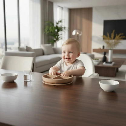 SPILLSTOP PLATE – Silicone Suction Plate for Toddlers with Strong Base (BPA Free)