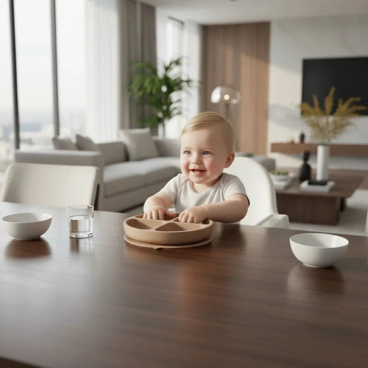 SPILLSTOP PLATE – Silicone Suction Plate for Toddlers with Strong Base (BPA Free)
