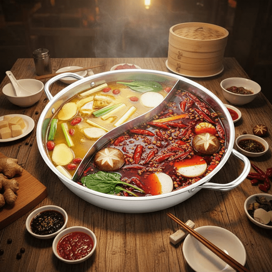 SPLITBOIL – Twin Divided Hot Pot for Two-Taste Cooking