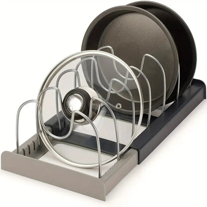 STABLECHEF – Adjustable Metal Kitchen Organizer with Secure Grip