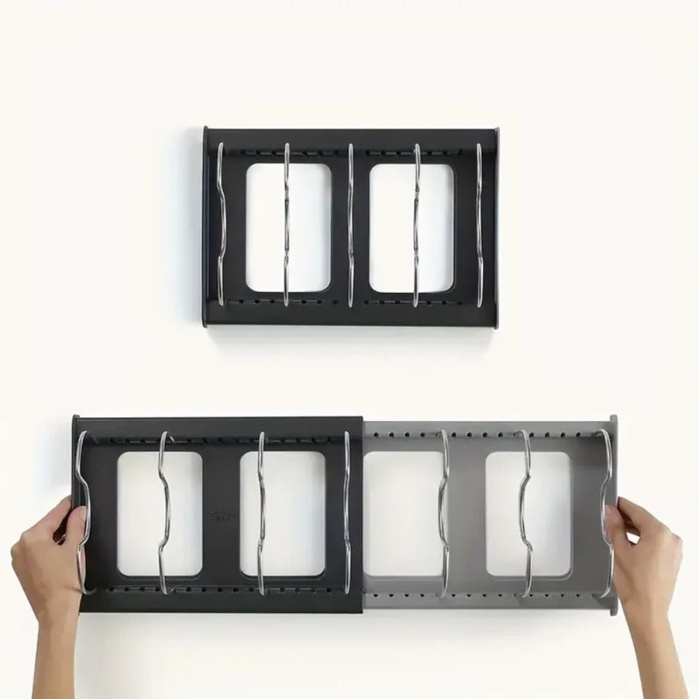 STABLECHEF – Adjustable Metal Kitchen Organizer with Secure Grip