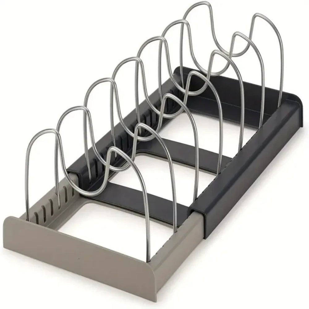 STABLECHEF – Adjustable Metal Kitchen Organizer with Secure Grip