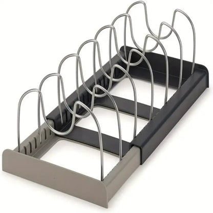 STABLECHEF – Adjustable Metal Kitchen Organizer with Secure Grip