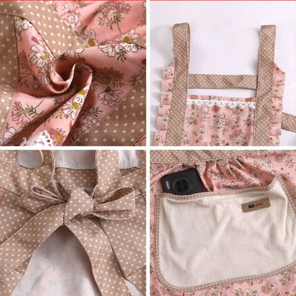 StainShield – Elegant Floral Apron with Full Coverage  SEO Title
