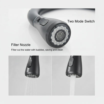 STEELLINE – High Arc Pull-Out Kitchen Faucet with Clean Minimalist Look