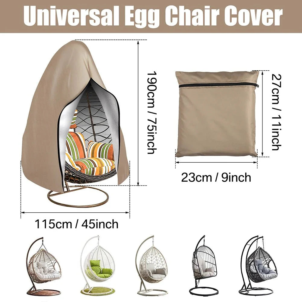 STORMSHELL – Waterproof Egg Chair Cover for All-Season Outdoor Protection
