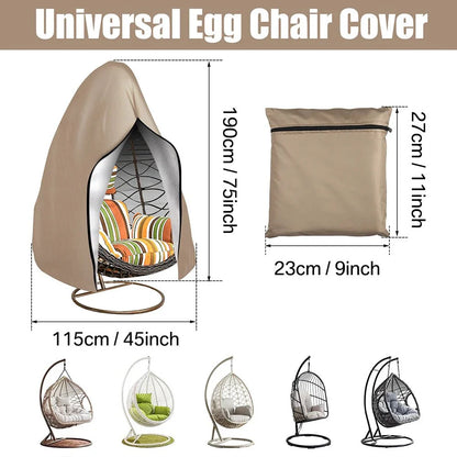 STORMSHELL – Waterproof Egg Chair Cover for All-Season Outdoor Protection