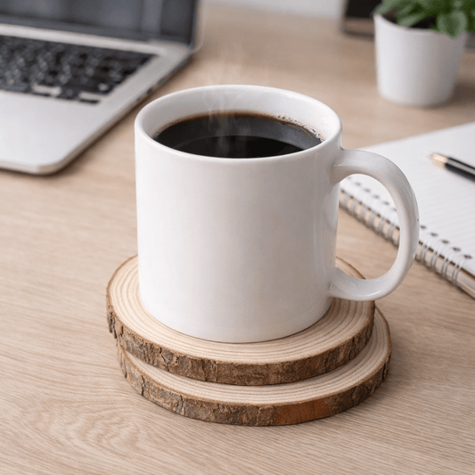 TABLEAF – Eco-Friendly Wooden Coaster for Natural Table Protection