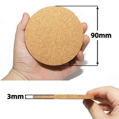 TABLEAF – Natural Wooden Coasters for Elegant Table Protection