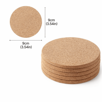 TABLEAF – Natural Wooden Coasters for Elegant Table Protection