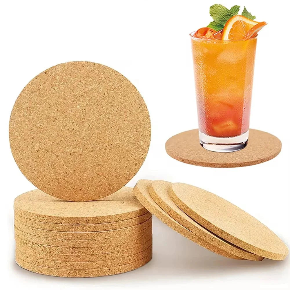TABLEAF – Natural Wooden Coasters for Elegant Table Protection