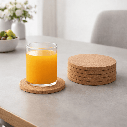 TABLEAF – Natural Wooden Coasters for Elegant Table Protection