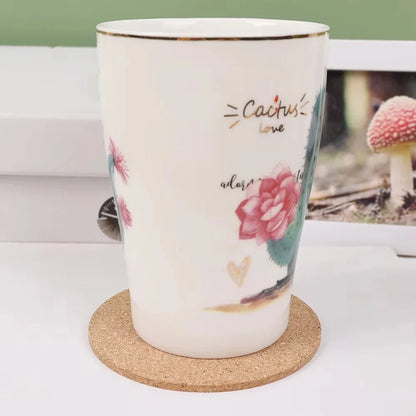 TABLEAF – Natural Wooden Coasters for Elegant Table Protection