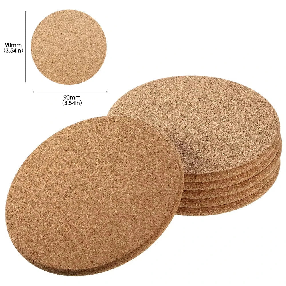 TABLEAF – Natural Wooden Coasters for Elegant Table Protection
