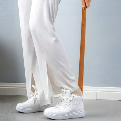 TALLGRIP – Extra-Long Magnetic Wooden Shoehorn for Effortless Wear