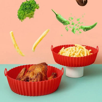 THERMOFRY – Reusable Silicone Air Fryer Liner for Clean, Non-Stick Cooking