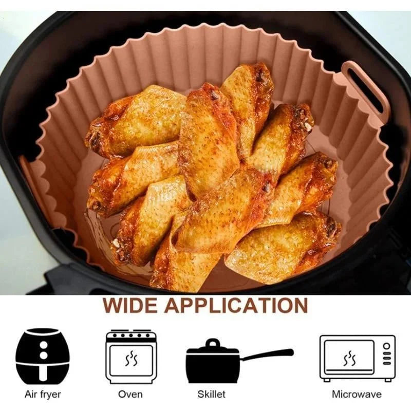 THERMOFRY – Reusable Silicone Air Fryer Liner for Clean, Non-Stick Cooking