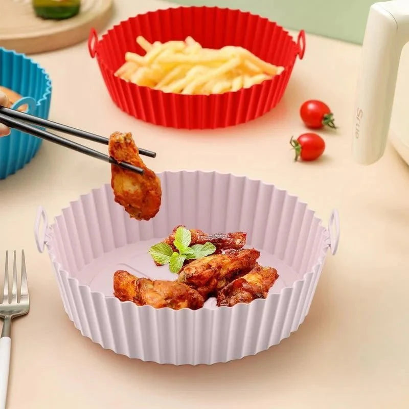 THERMOFRY – Reusable Silicone Air Fryer Liner for Clean, Non-Stick Cooking