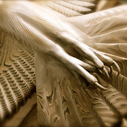 TIMBERSPIRIT – Artistic Barn Owl Wall Art Expertly Carved from Solid Wood
