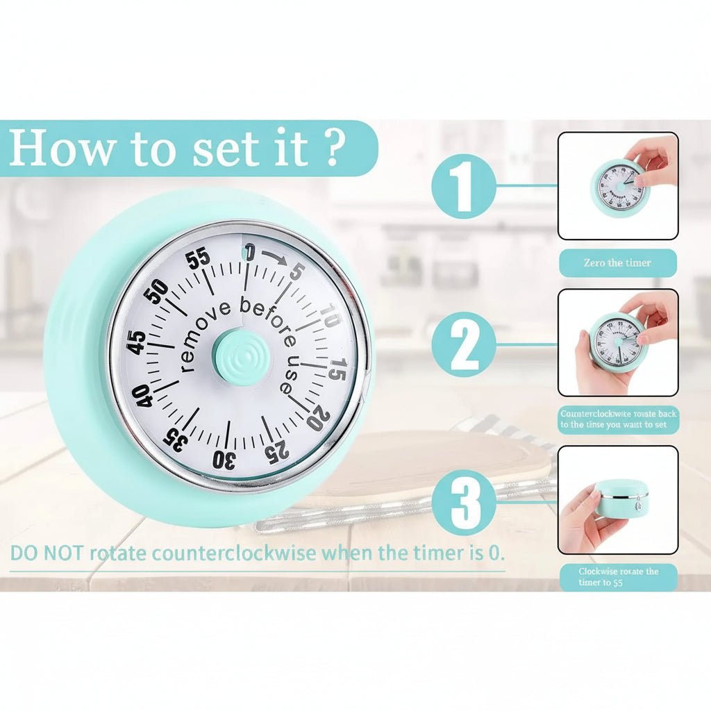 TIMECLIP – Compact Magnetic Timer with Bright Screen and Loud Sound