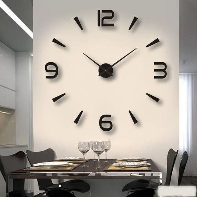 DEPTHAURA – Silent 3D Acrylic Wall Clock for Modern Interiors