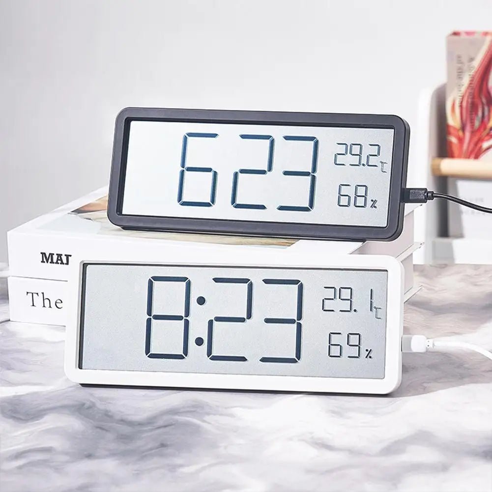 TIMESENSE – Large Digital Wall Clock with LED Display and Climate Sensor