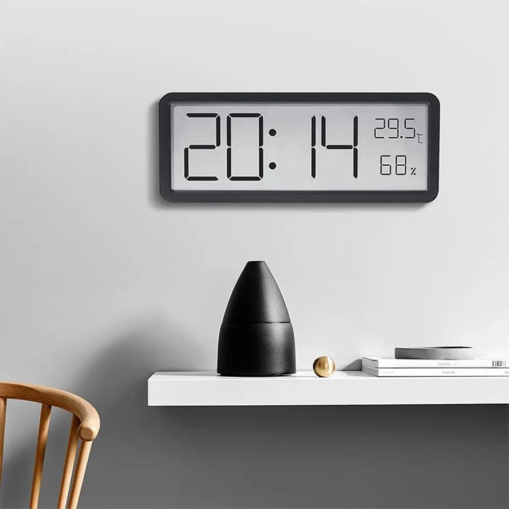 TIMESENSE – Large Digital Wall Clock with LED Display and Climate Sensor
