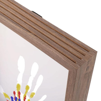 TINY HANDS – Baby Keepsake Frame for Handprints & Footprints with Safe Clay & Wooden Design