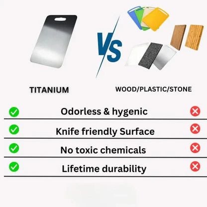 TITANSLICE – Titanium Cutting Board with Hygienic & Durable Surface