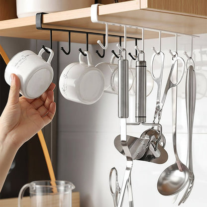 UTILIRACK – Under Cabinet Hook Rail for Utensils & Cookware