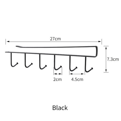 UTILIRACK – Under Cabinet Hook Rail for Utensils & Cookware