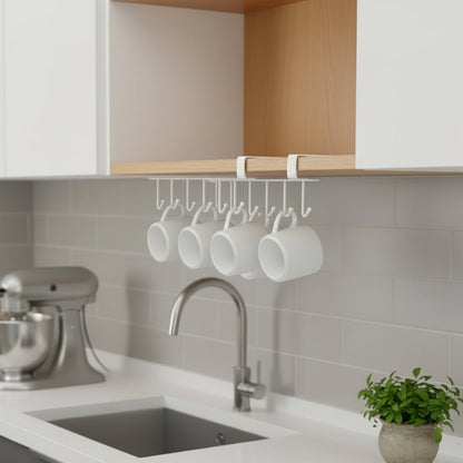 UTILIRACK – Under Cabinet Hook Rail for Utensils & Cookware