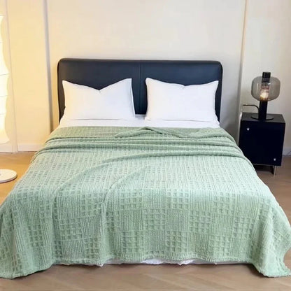 VELVETERRA – Thick Velvet Waffle Blanket for Warm Everyday Comfort