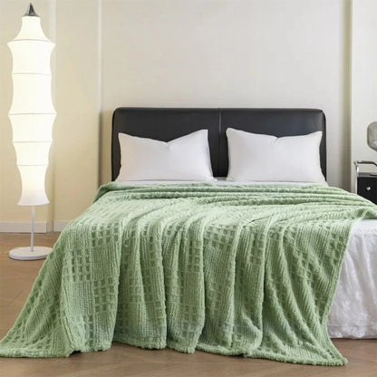 VELVETERRA – Thick Velvet Waffle Blanket for Warm Everyday Comfort