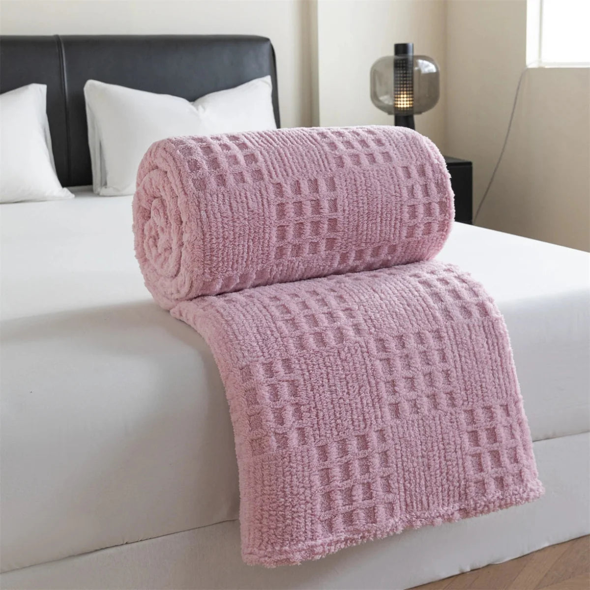 VELVETERRA – Thick Velvet Waffle Blanket for Warm Everyday Comfort