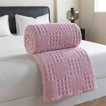 VELVETERRA – Thick Velvet Waffle Blanket for Warm Everyday Comfort