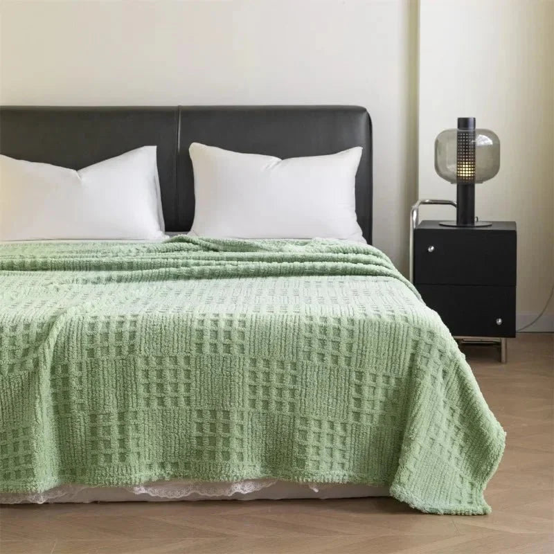 VELVETERRA – Thick Velvet Waffle Blanket for Warm Everyday Comfort