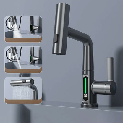 WATERMASTER – 360° Rotating Faucet with LED Temperature Display