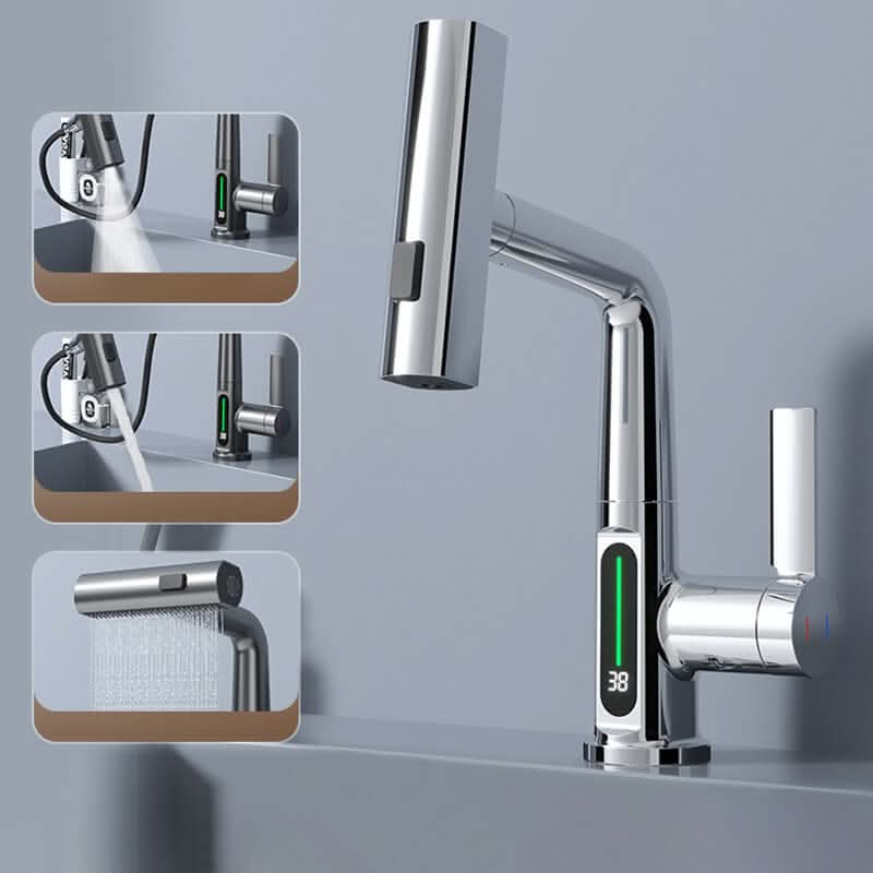 WATERMASTER – 360° Rotating Faucet with LED Temperature Display